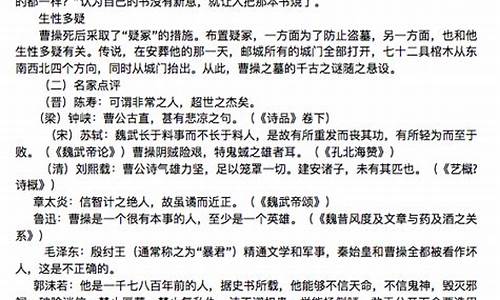 曹操作文400字左右说明文_曹操作文40