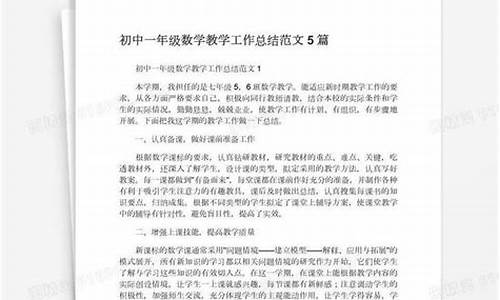 初中数学教学工作总结个人2020_初中数学教学工作总结